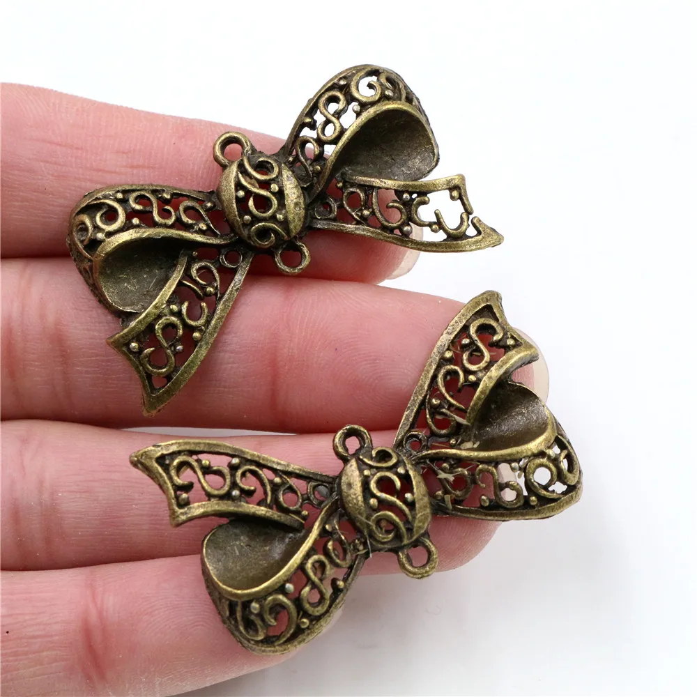 42x25mm 4 stücke Antike Bronze Überzogene Fliege Handgemachte Charme Anhänger: DIY für armband necklace-Q2-32