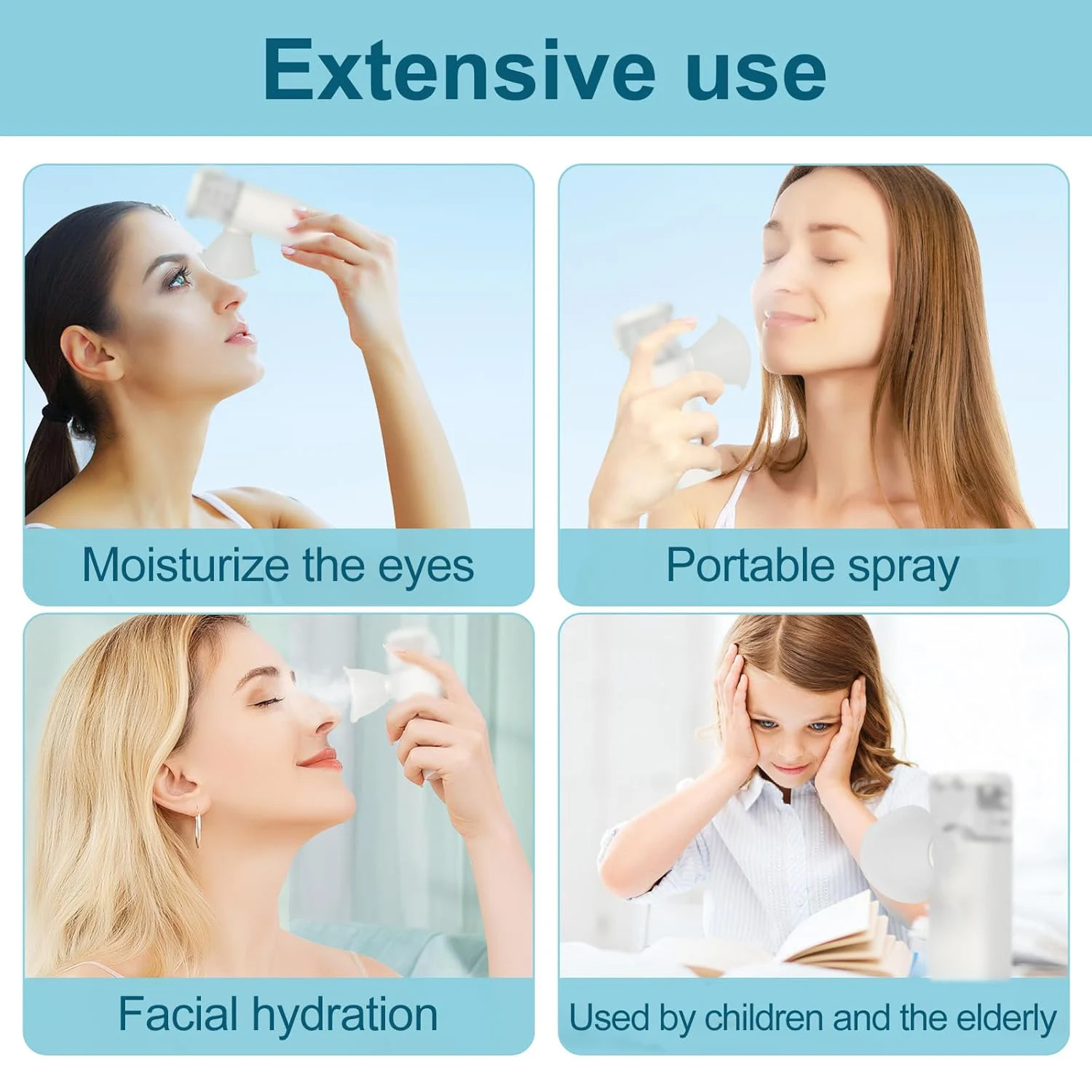 Eye Nano Sprayer Electric Eye Steam Hot Compress Eye Moistening Instrument Eye SPA Washing Face Skin Humidifier Relieve Fatigue 6