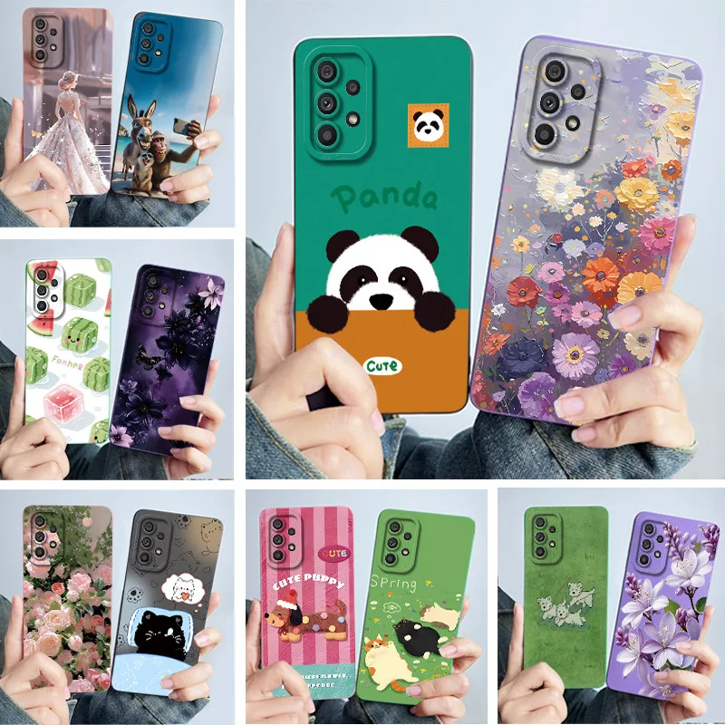 Cute Panda and Sweet Cats Phone Case Cover