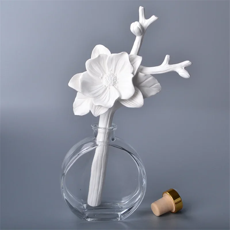 Ceramic Flower For Interior Fragrance Diffuser,Home Fragrance Decoration, Decorative Accessories (Glass Not Included) - 3