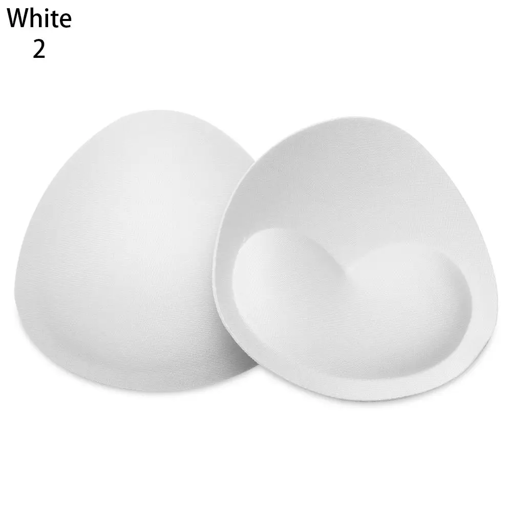 1Pair Removeable Push Up Cups Women Summer Sponge Foam Bra Pads Insert Pad  Breast Bras Chest Cup BLACK 5 