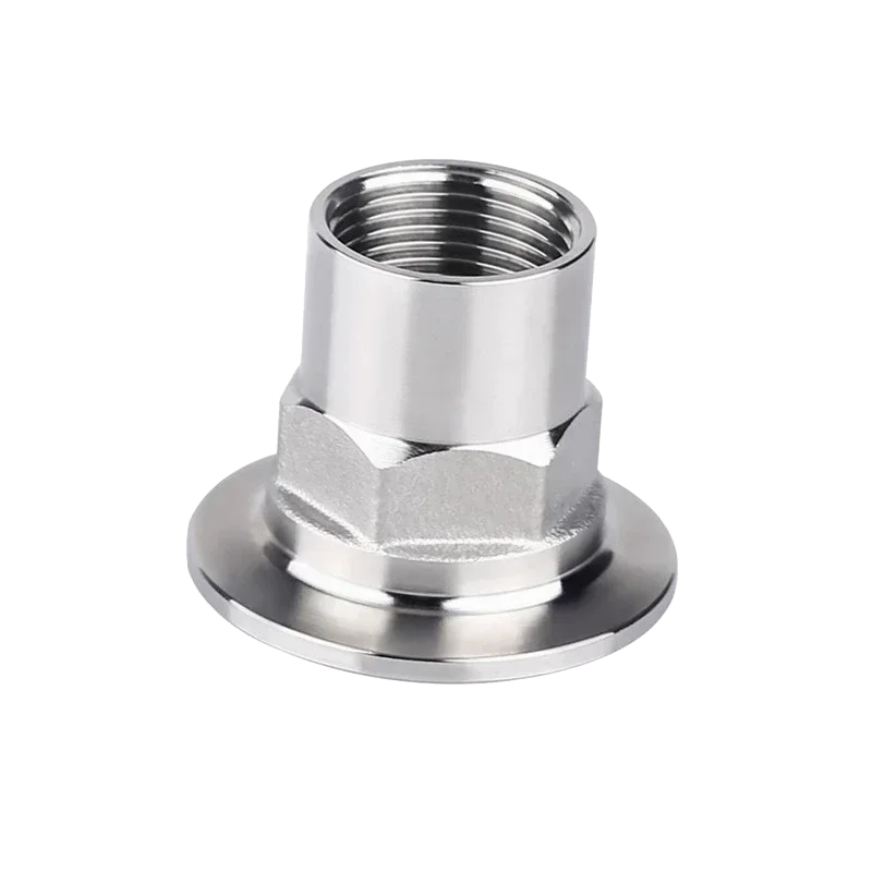 

304 stainless steel quick installation hexagonal internal thread sanitary grade clamp internal thread joint polishing chuck quic