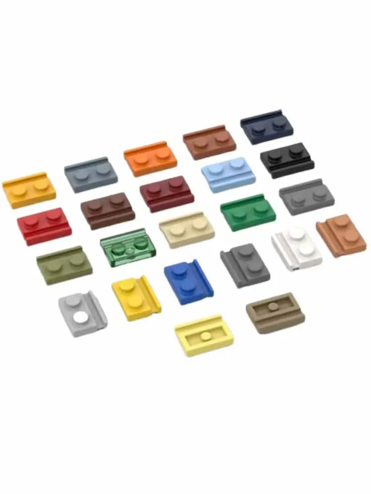 25 Stück MOC DIY kompatibel mit 32028 zusammengebauten Partikeln 1 x 2, mit Türschienen-Bausteinen für pädagogische Kreativität – Detail 2