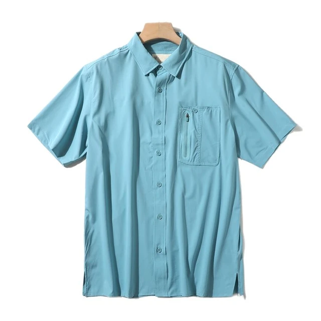Men Fishing Shirt LS Shirt Fast Dry UPF40 UV Fishing Shirts Sports Fishing  Clothing Breathable Mens