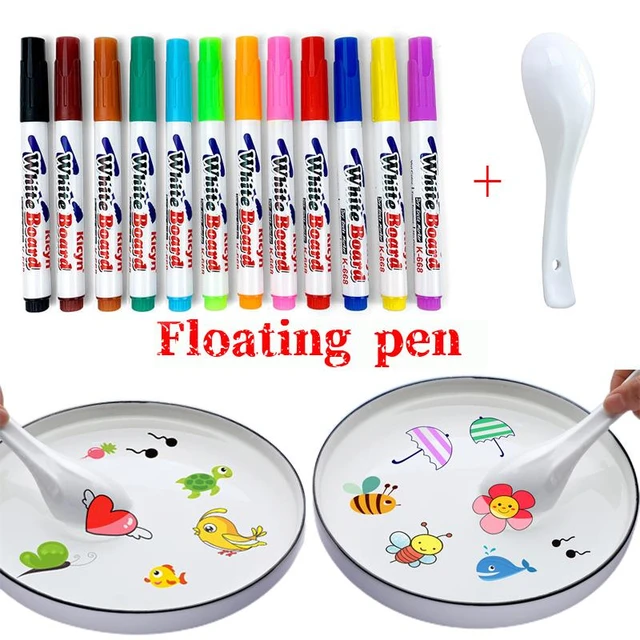 Magical Water Painting Pen Colorful Mark Pen Markers Floating Ink Pen  Doodle Water Pens Children Montessori Early Education Toys - AliExpress