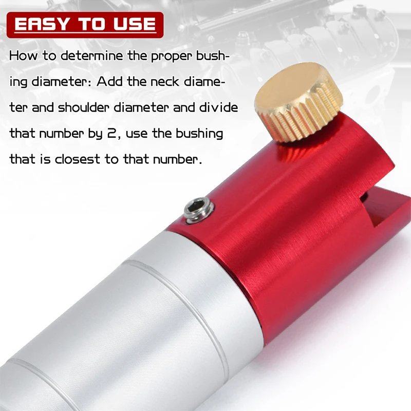 Gauge Body With 5 Bushing Set Load Headspace Gauge Kit For A330, B350, C375, D400, E420 For Checking Most Bottlenecks 5