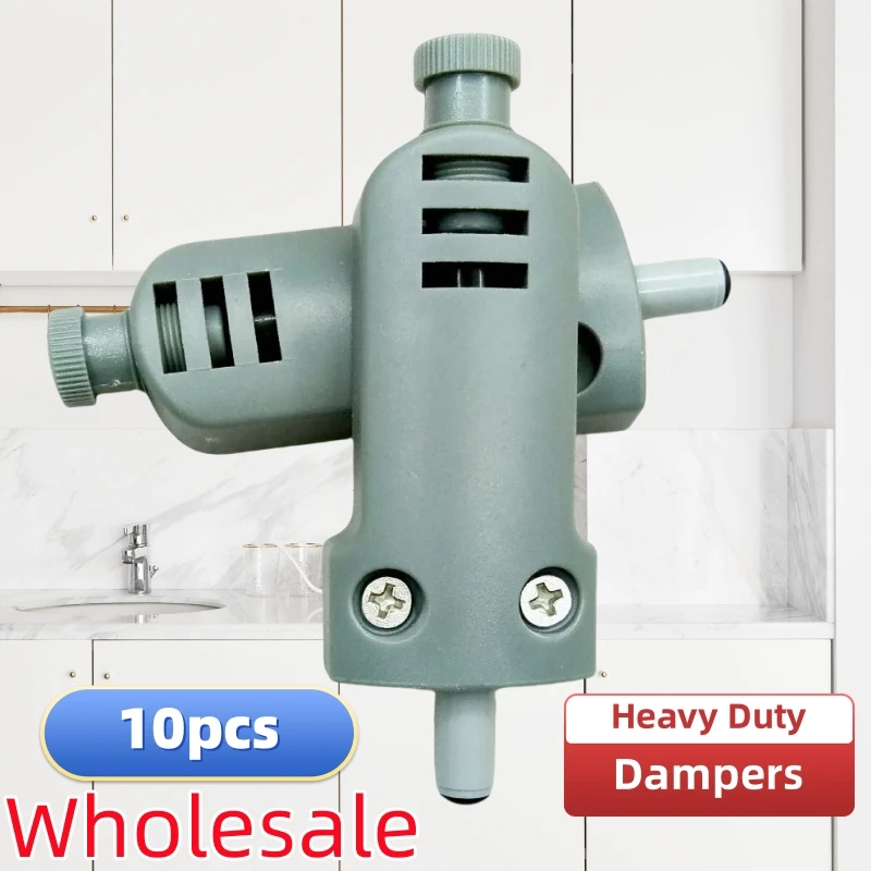 10pcs Heavy Door Closer Damper for Kitchen Cabinet Door Soft Closer Damper Quiet Silencer ers + Screws