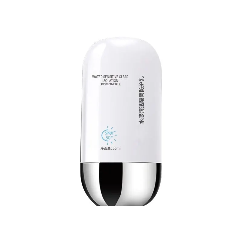 Sunscreen Face White Bottle UV Isolation 2 in 1 Whitening Isolation Light and Breathable Refreshing Non-greasy Sunscreen