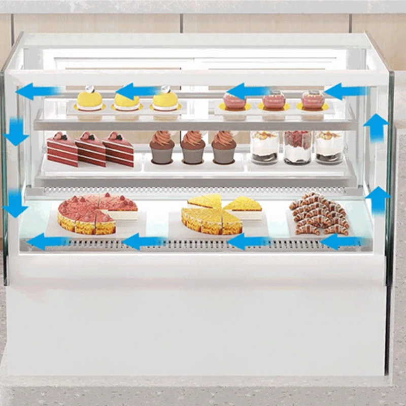 Restaurant Kitchen Machine Refrigerated Cake Showcase Cake Fridge Cooler Display Case - Image 5