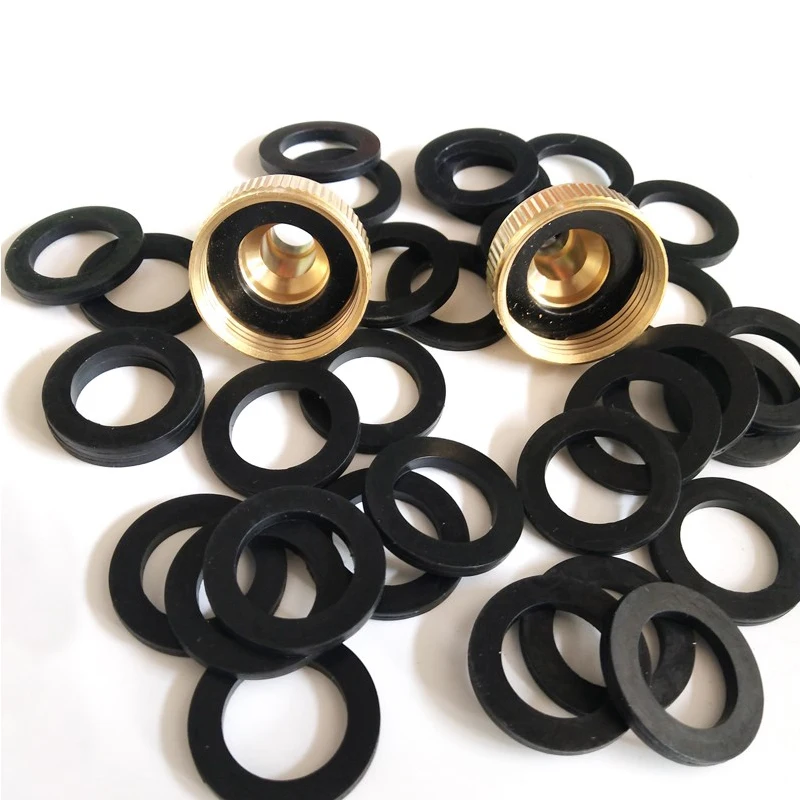 

10pcs M6 M8 M10 M20 Flat Black Rubber Washer Gasket Silicone rubber flat gasket O-Ring Customized