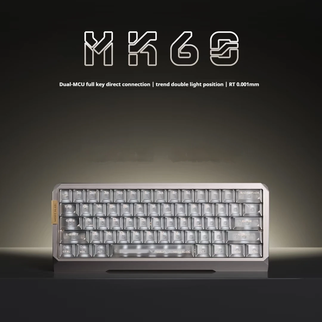 Aula X Mork Blade Mk60 Gaming Keyboard Magnetic Switch Gold
