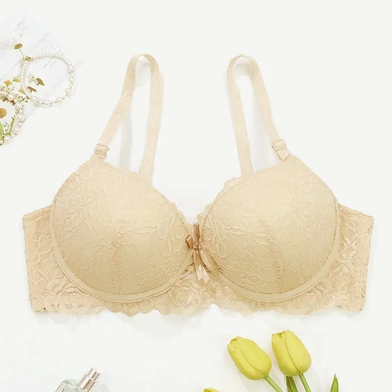 PARIFAIRY 2Pcs/Lot non padded bra plus size full cup wired baju dalam  wanita 內衣收副乳 38D 40D 42D 44D 46D 48D-16006-2Pcs