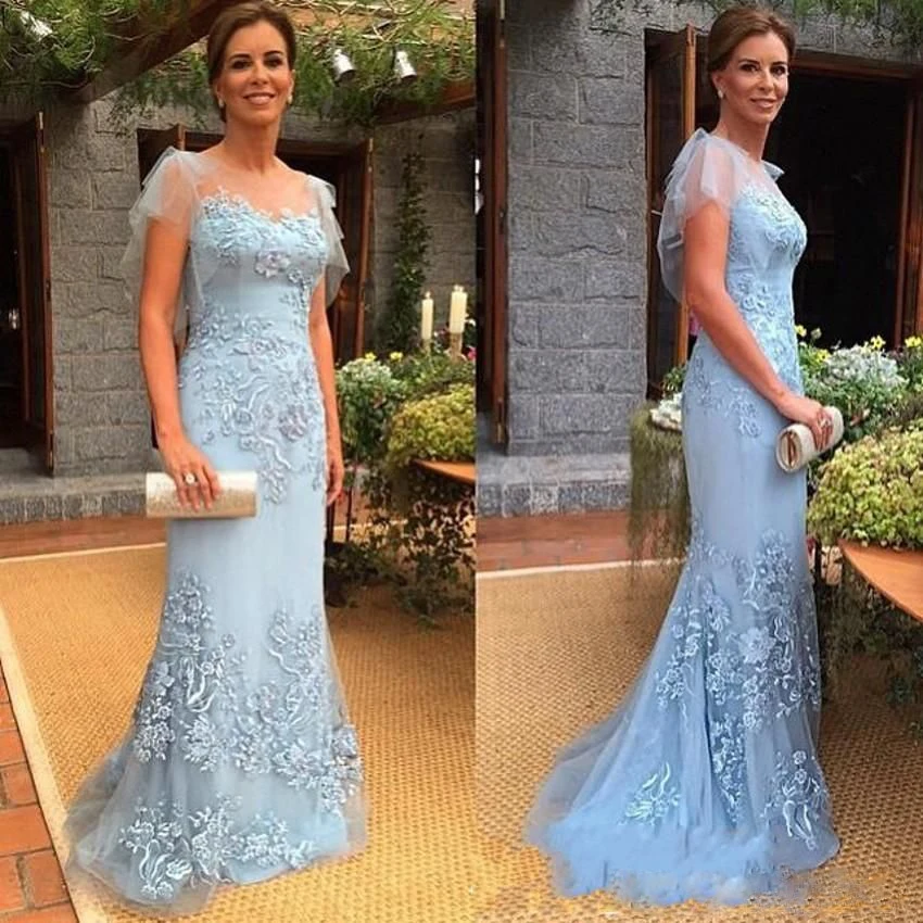 

Elegant Plus Size Mother of the Bride Dress Lace Applique Vintage Mother Gowns For Wedding Free Custom Made Vestido