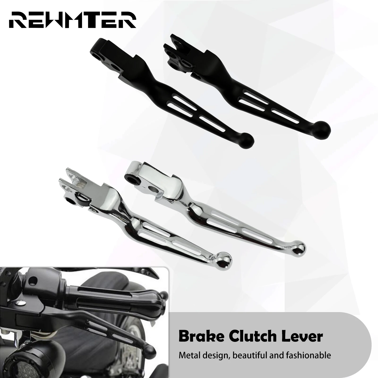 Leva Frizione Freno Moto Alluminio Per Harley Touring Street Glide Sportster Xl 1200 883 Softail Breakout Dyna Road King Flh