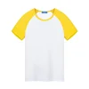 Sublimation Blank T-shirt Modal Raglan Solid Color Round Neck Short Sleeve Advertising Cultural Shirt Summer Clothing 2