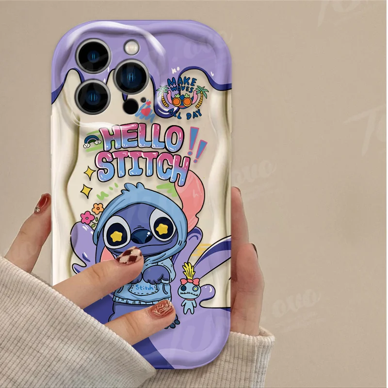thumbnail image 1 of Disney Couple Mickey Minnie Stitch Case For iPhone 15 14 13 12 11 Pro Max X XR XS 8 7 6 6S Plus SE 2020 Silicone Phone Cases, 1 of 5