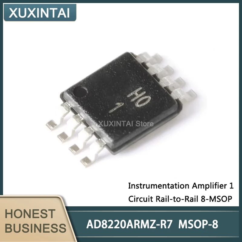 

5Pcs/Lot New Original AD8220ARMZ-R7 AD8220 Instrumentation Amplifier 1 Circuit Rail-to-Rail 8-MSOP