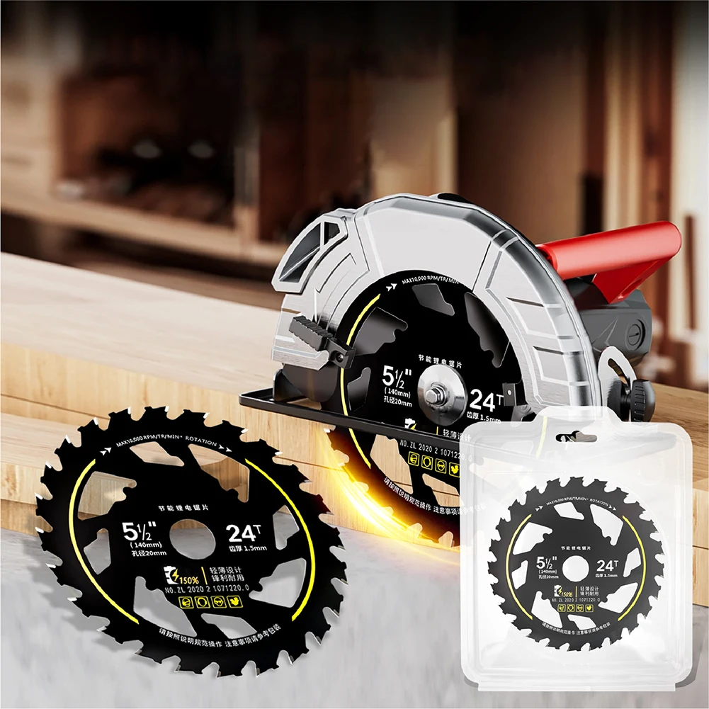 5.5 Inch Efficient Saw Blades 10000rpm Energy Saving Saw Blade Multi-Purpose Lithium Saw Blades for Woodworking Alloy Grinder