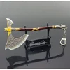 God of War Weapons The Leviathan Axe Kratos Weapon Keychain 18cm Game Peripheral Katana Metal Sword Keychain Gifts Toys Boys 6