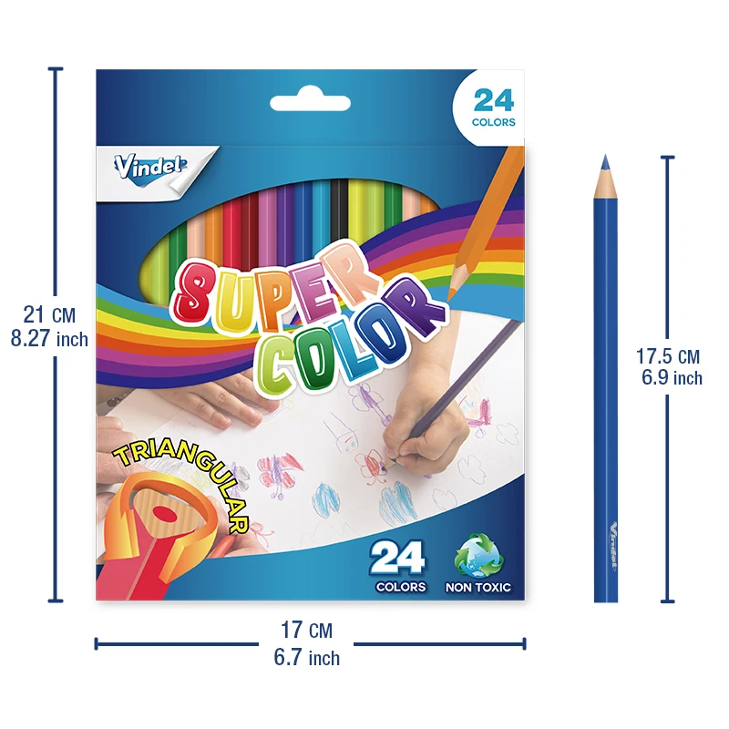 Colored Pencils , Kids Pencils Set, Arts & Crafts Supplies, Coloring Book Pencils, Stocking Stuffers for Kids, Ages 3+ 2