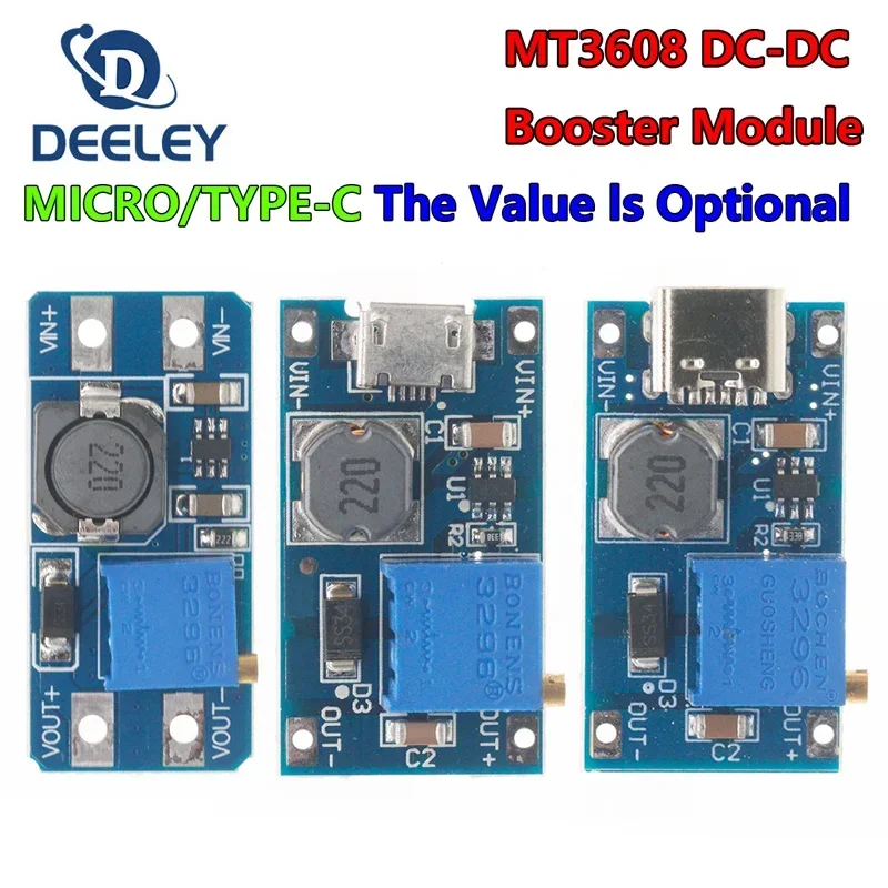MT3608-DC-DC-Adjustable-Boost-Module-2A-Boost-Plate-Step-Up-Module-TYPE ...