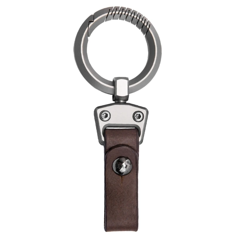 

Alloy Keyring Leather Car Keychain Clip Waist Belt Buckle Keychain D5QD
