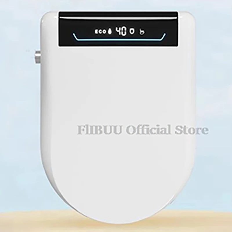 ฝาครอบที่นั่งชักโครกโถชําระล้างอัจฉริยะพร้อมรีโมทไร้สายหลายโหมดสเปรย์ที่นั่งอุ่นน้ําอุ่นเครื่องเป่าลมฝาห้องน้ํายาว 1