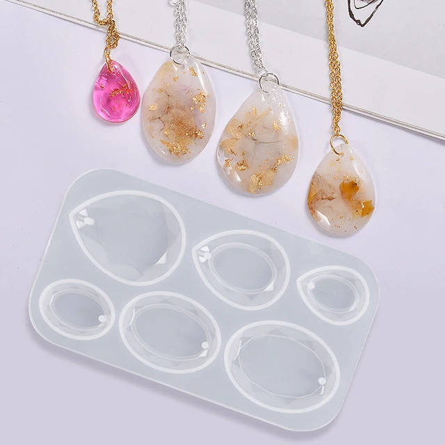 Suhome 73 Pack Resin Earring Mold Jewelry Silicone Resin Molds Making Kits  Including Earring, Pendant, Bracelet, Necklace, Button Silicone Resin