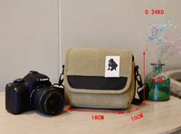 Canvas Camera Bag Case Bag For Canon EOS M10 M6 M5 SX60 SX50 SX30 SX510 1100D 1200D 1300D 450D 500D 600D 550D 18-55mm lens 2