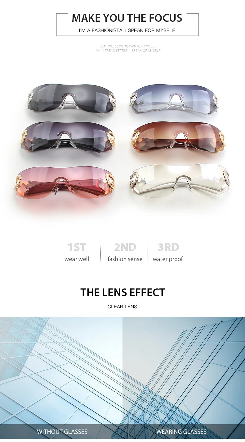 2023 Womens Fashion One-Piece Lenses Sunglasses Y2K Female Sexy Rimless Glassess with Double Love Heart-shaped_voghion.com