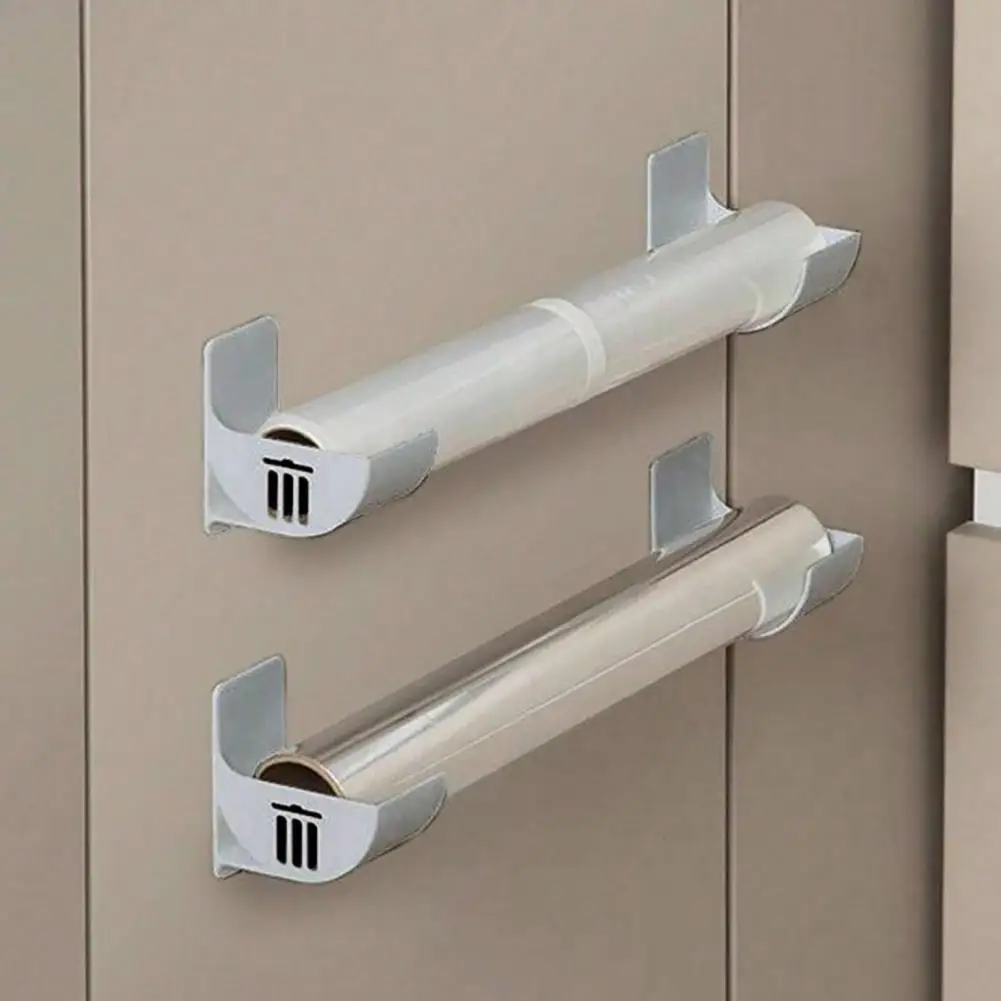 Wall-mounted Storage Organizer Wall-mounted Kitchen Storage Rack Organizer for Plastic Wrap Trash Bags for Organizing