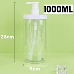 Refillable Wide Mouth Pump Bottle Dispenser for Soap or Travel Essentials (500ml/1000ml) (1000ml 1pc)