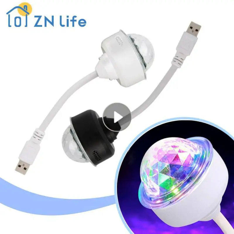 

Laser Light Bulb LED Projection Light Colorful Light Mini Vientiane Ball Light Bulb Car Crystal Bounce Light Lamp Magic Strobe