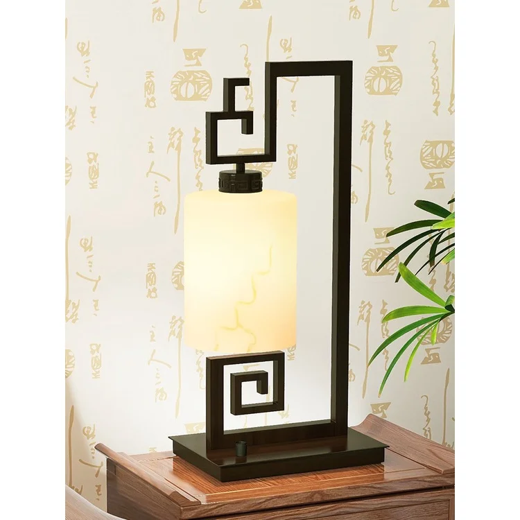 

New Chinese Table LampLEDBedroom Bedside Lamp Modern Chinese Zen RETRO Study Living Room Dimming Decorative Light