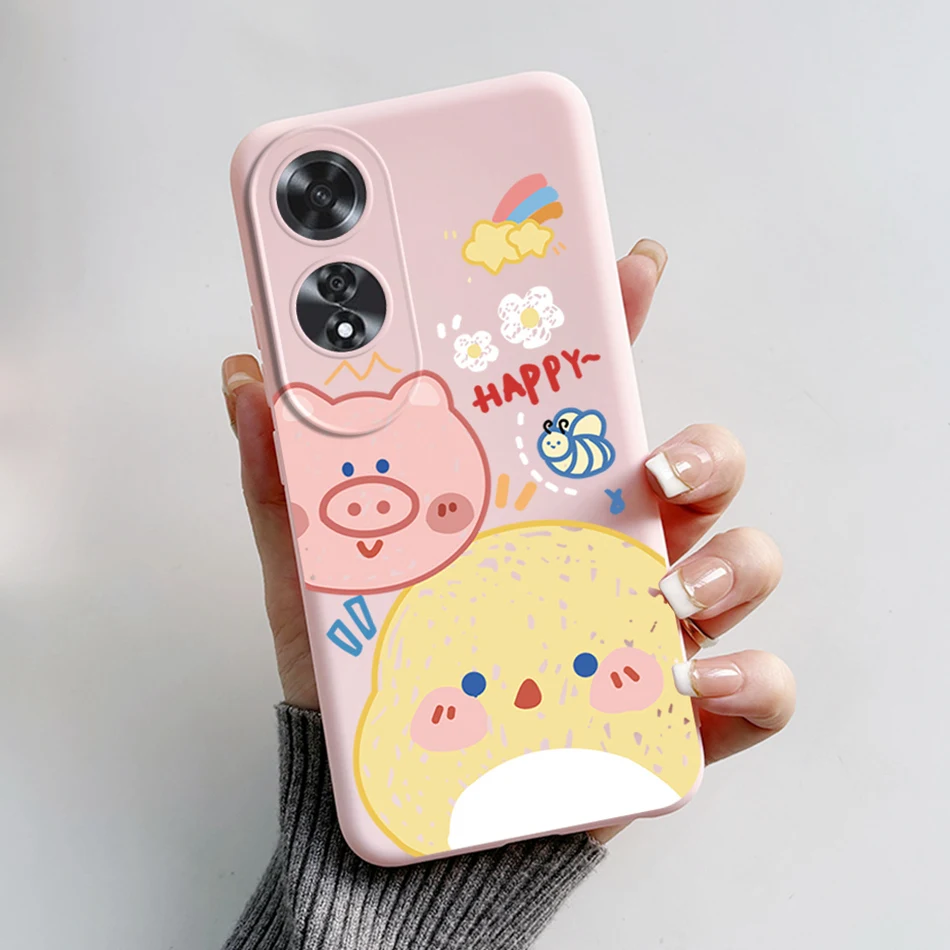 Cute Bear and Frog Cartoon Painted Shockproof Soft Silicone Back Cover Case