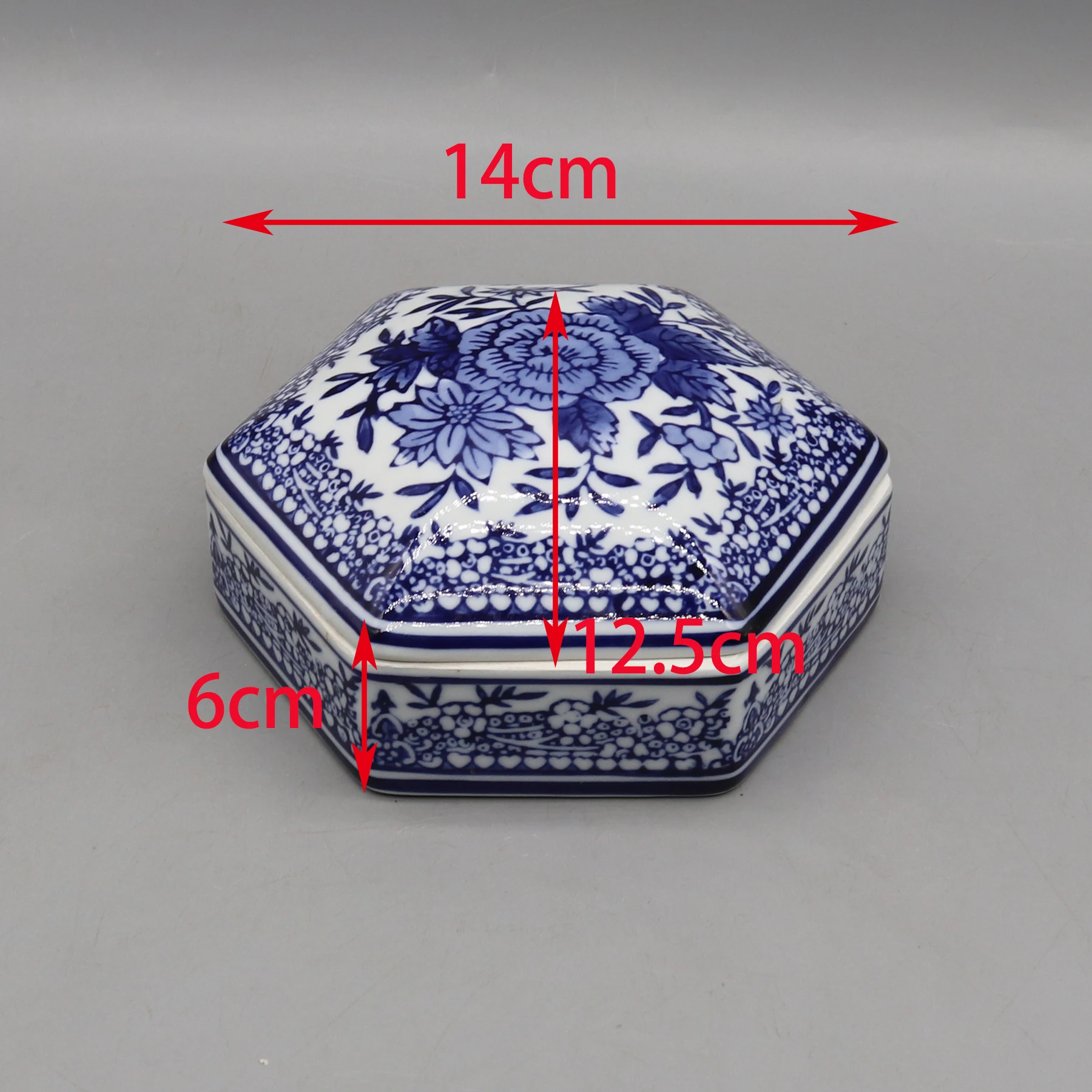 Ceramic Box, Hexagonal Storage, Home Decoration 2