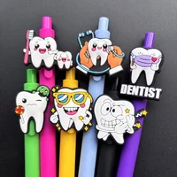 5/10/20pcs retractable ballpoint pen in candy color, featuring a fun dentist design, perfect for holiday parties and gifts 5
