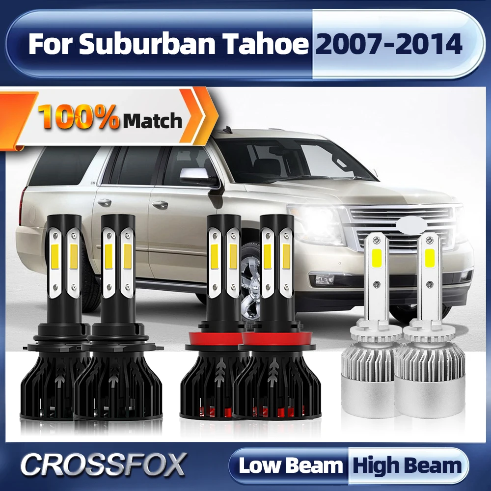 

Led Headlight Bulb H11 HB3 9005 Auto Headlamp 5202 Car Fog Lights 12V 6000K For Suburban Tahoe 2007-2010 2011 2012 2013 2014