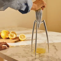 Juicer Small Portable Household Manual Lemon Fruit Modern Simple Silver Octopus Decoration Model Room Dining Kitchen Living Soft 1