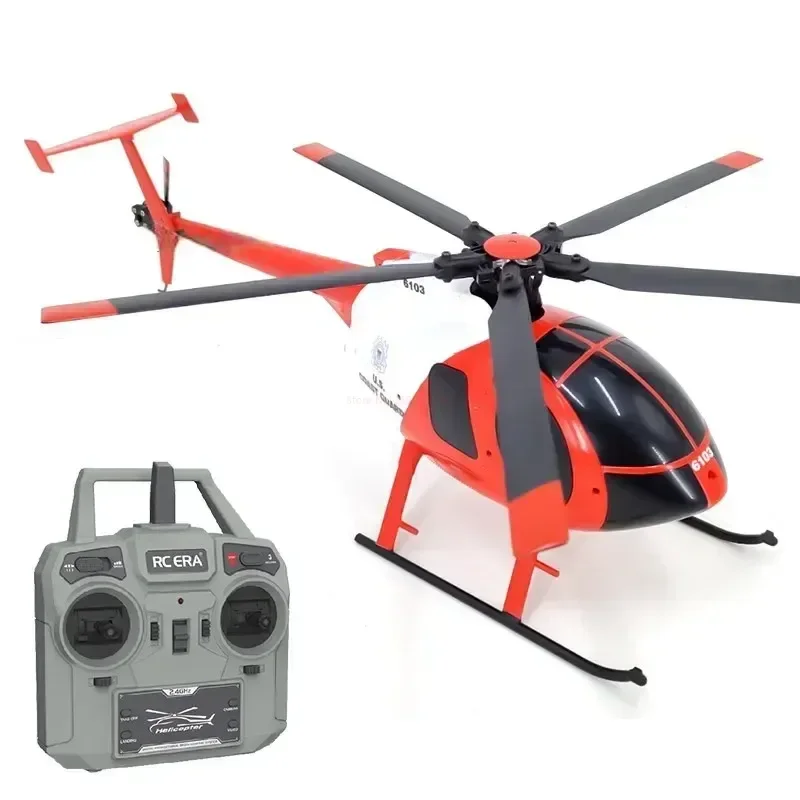 Hélicoptère RC télécommandé noir, modèle 1B, gros plan sur le cockpit et les pales.