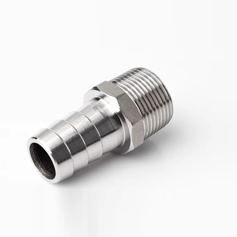 SS304 BSPT Hose Barb Connector with External Thread 1/8 "1/4" 3/8 "1/2" 3/4 "Hose pagoda coupling Connector