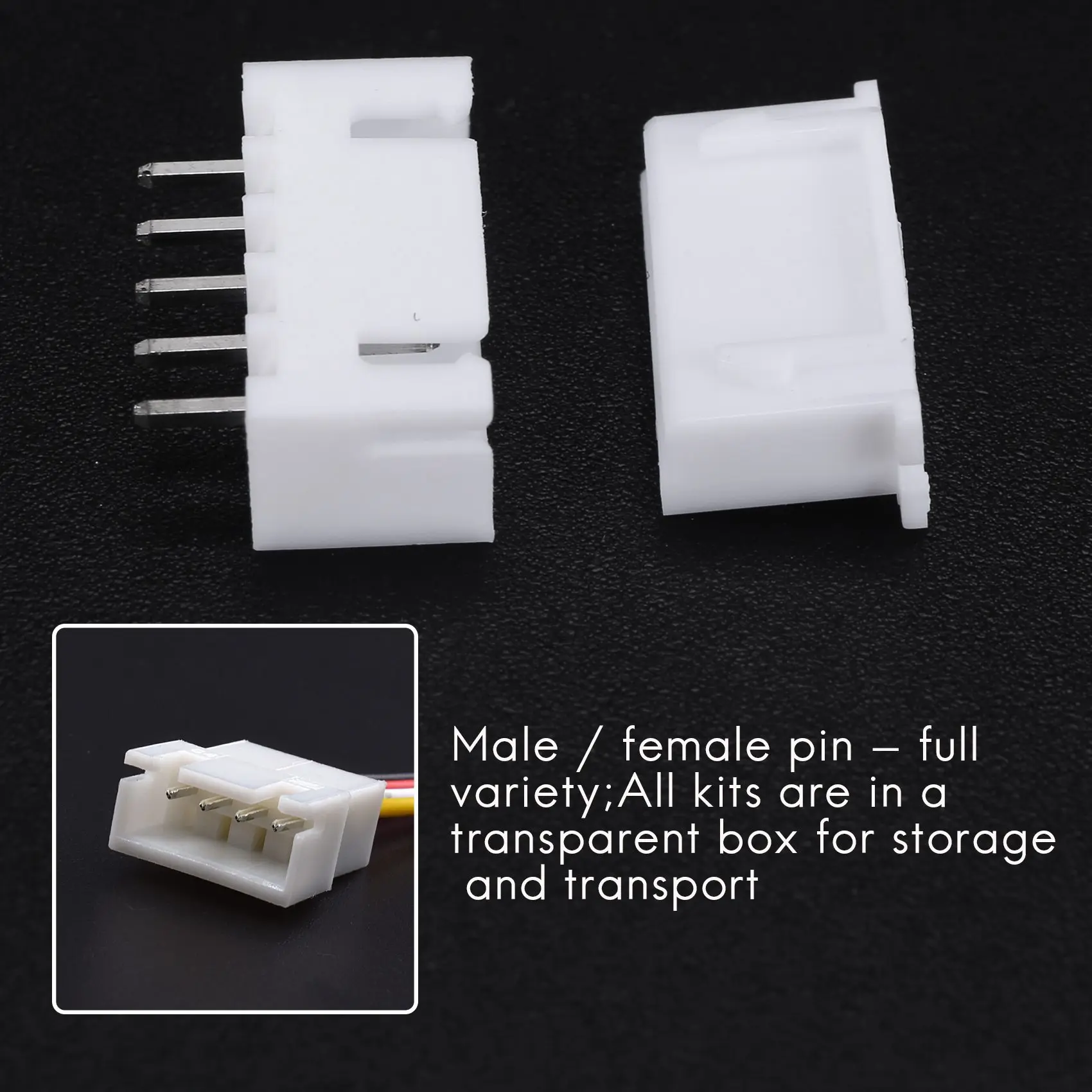 A28Q-560PC 2.54Mm JST-XHP 2/3/4/5 핀 하우징(2.54Mm JST XH 남성/여성 핀 헤더 포함) 듀퐁 와이어 커넥터 키트