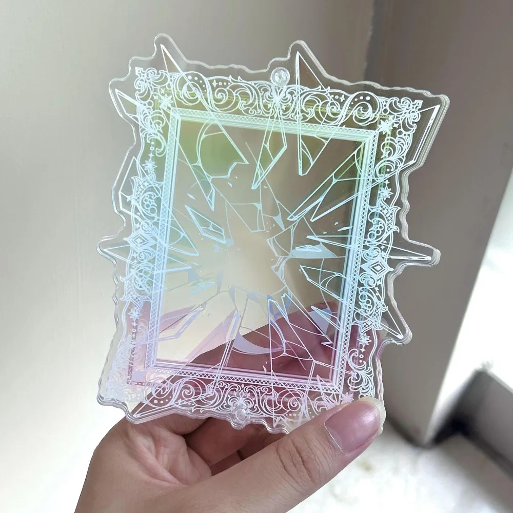 Enhanced Acrylic Photo Card Display Stand - Transparent, Dustproof, Waterproof Protective Case