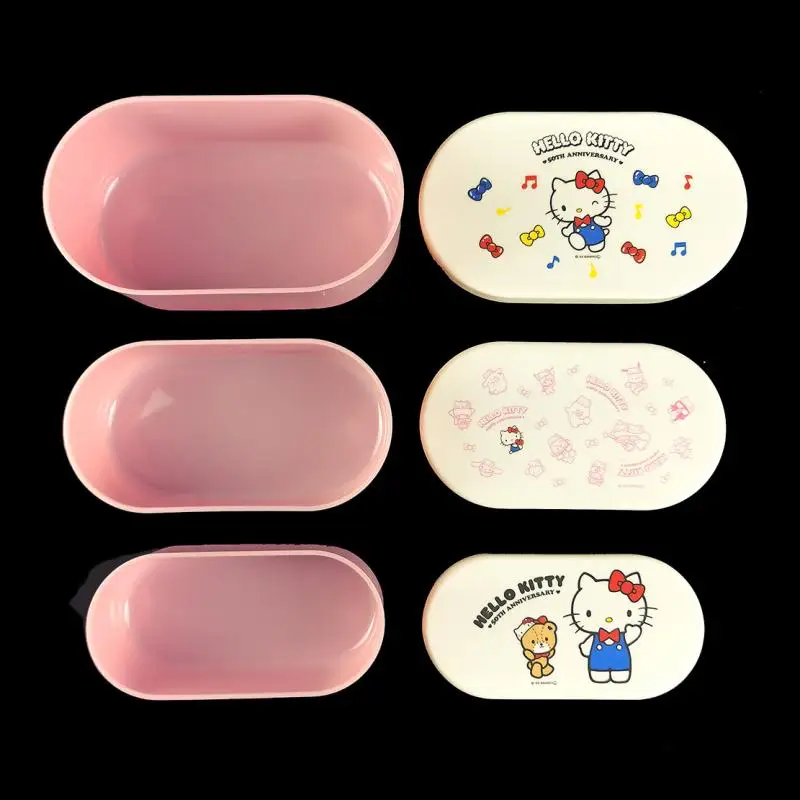 

Милый Ланч-бокс с героями мультфильмов, Hello Kitty, 3 шт.