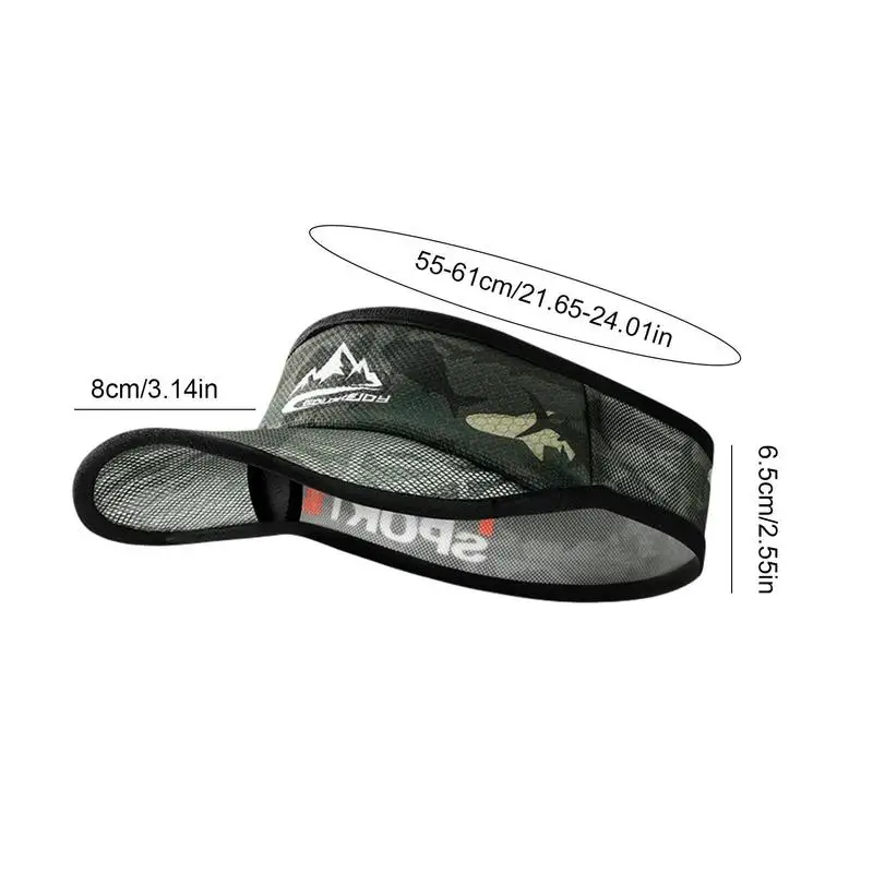 Sun Hats Fishing Hats Sun Visor Hat Summer Visors Empty Top Baseball Sun Sweat-Absorbent Sunhats Protection Hats For Sports Fishing