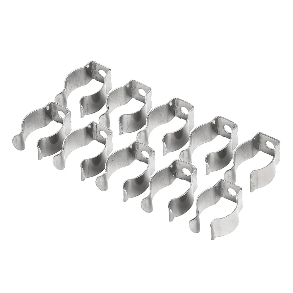 10pcs Spring Terry Clips Narrow Base Tool Stainless Steel Spring Terry Clamp Heavy Duty Tool Storage Rack 25mm 30mm 32mm 35mm