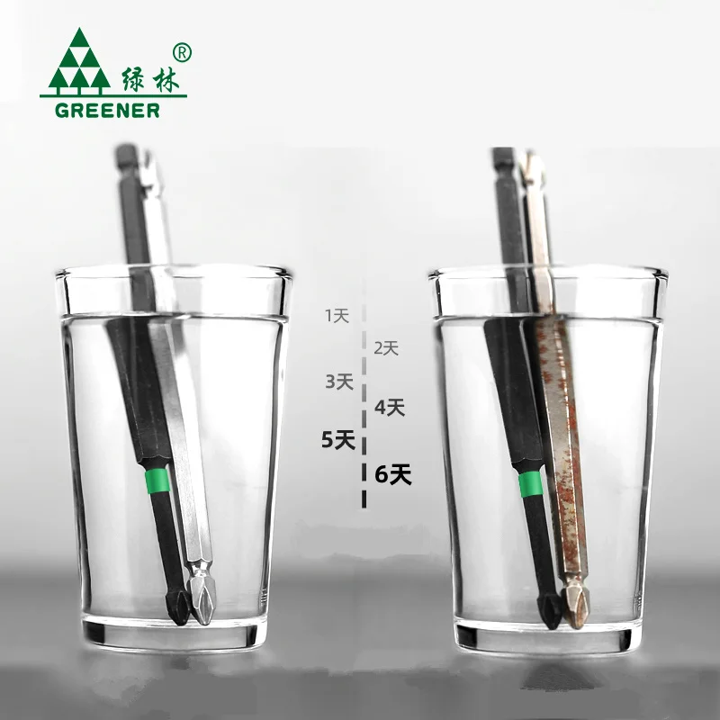 충격 강한 마그네틱 스크루 드라이버 헤드, 미끄럼 방지 고경도 PH2 크로스 핸드 전기 드릴 스크루 드라이버 헤드 세트, 25-150mm