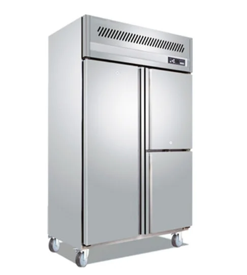 OEM Low Noisy Vertical 4 Doors Freezer Stainless Steel Industrial Upright Workbenchr Commercial Refrigerator Freezers