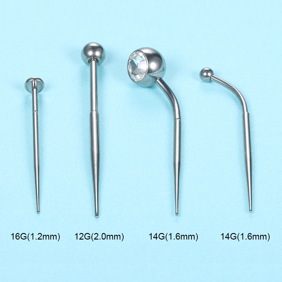 Иглы для пирсинга AUMEE GARDEN титан 14г 16г AliExpress