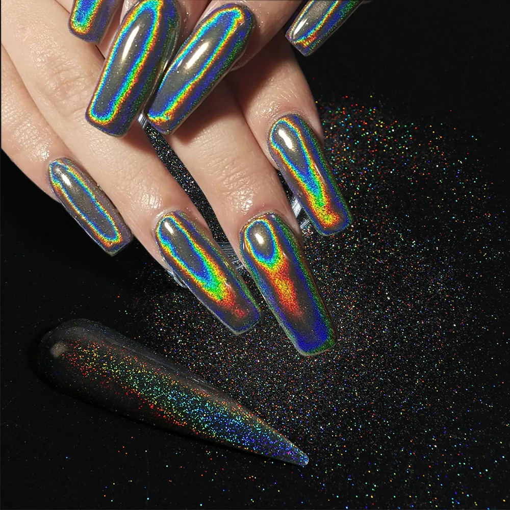 Nail Art Chrome Powder-Pink Mirror Nails – Vettsy
